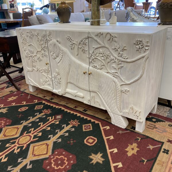 carved tiger sideboard