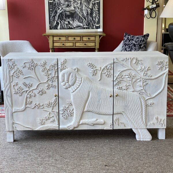 carved tiger sideboard