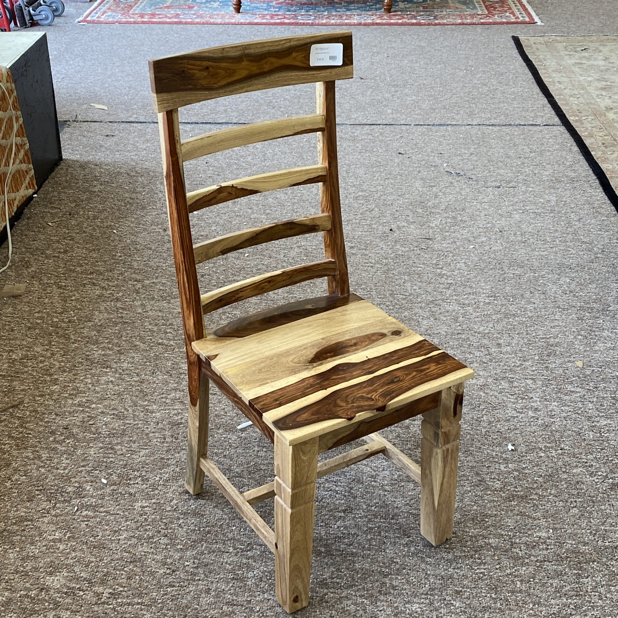 hardwood ladder back chair