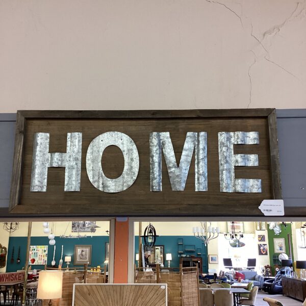 galvanized home sign decor