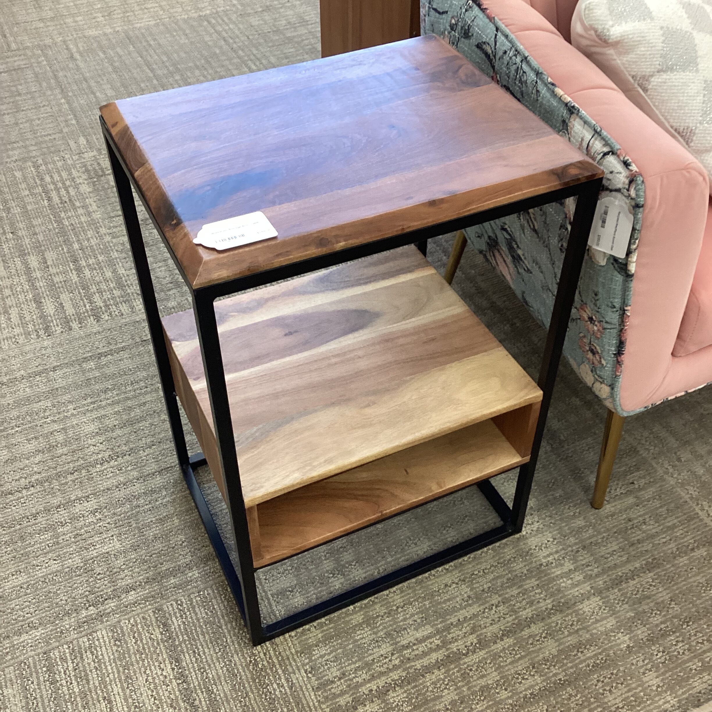 sheesham storage end table