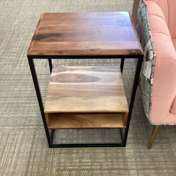 sheesham storage end table