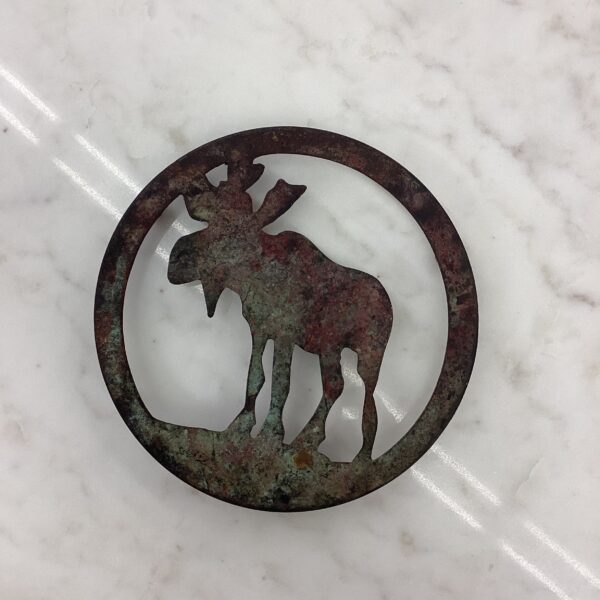 metal moose trivet