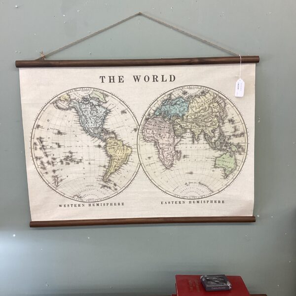 world map scroll