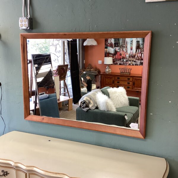 mc style wood frame mirror