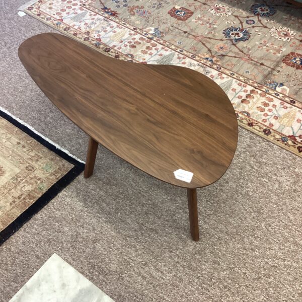 mod walnut coffee table