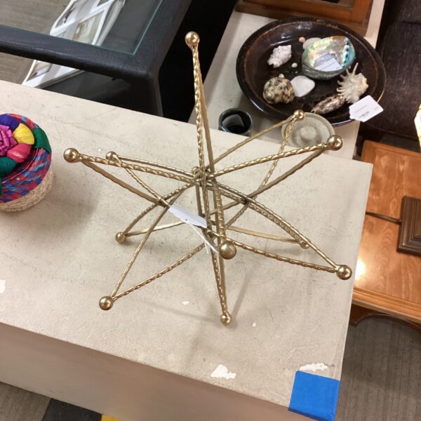 brass 12 point star decor