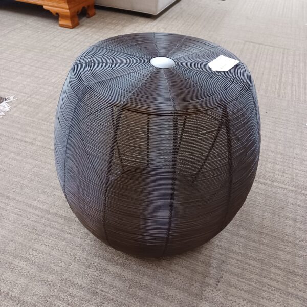 crate & barrel wire mesh barrel side table