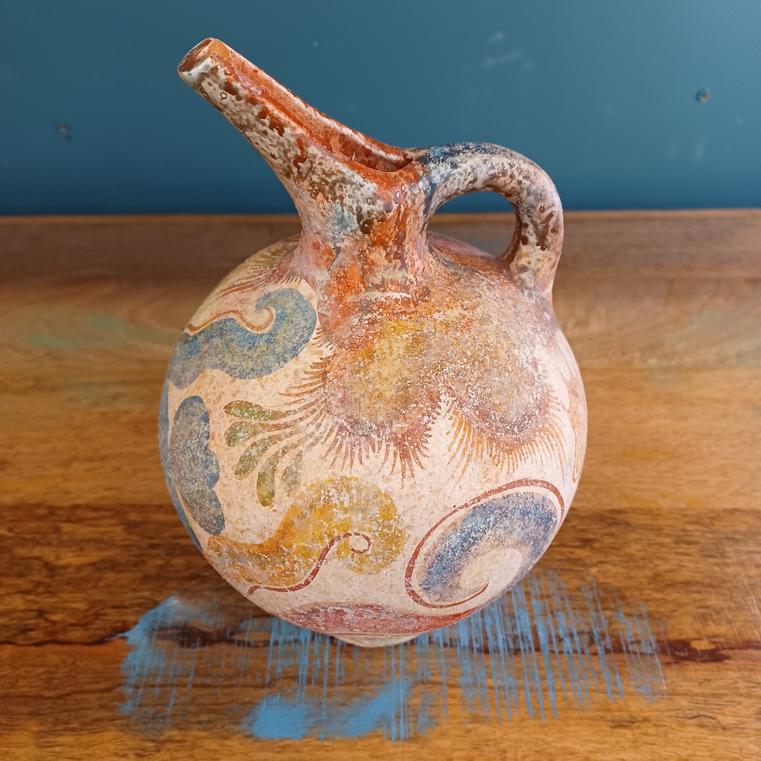 multi color ancient pitcher replica