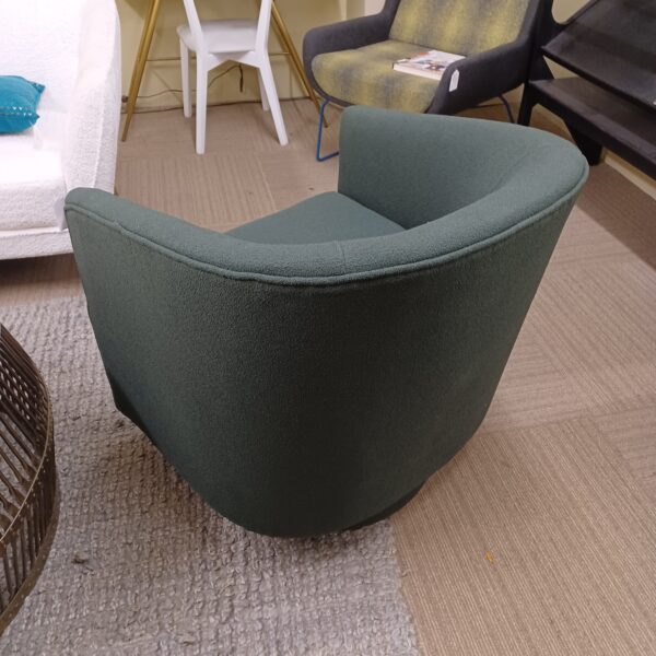 green swivel chair