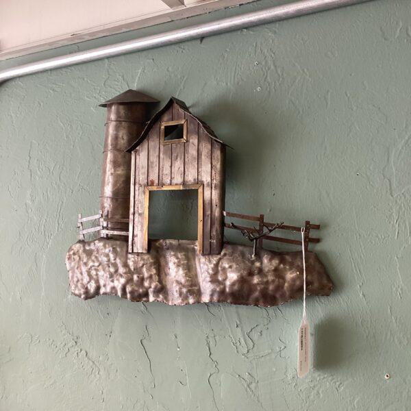 pressed tin barn relief wall decor