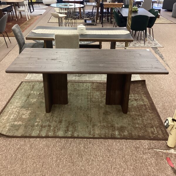 burnt oak dining table