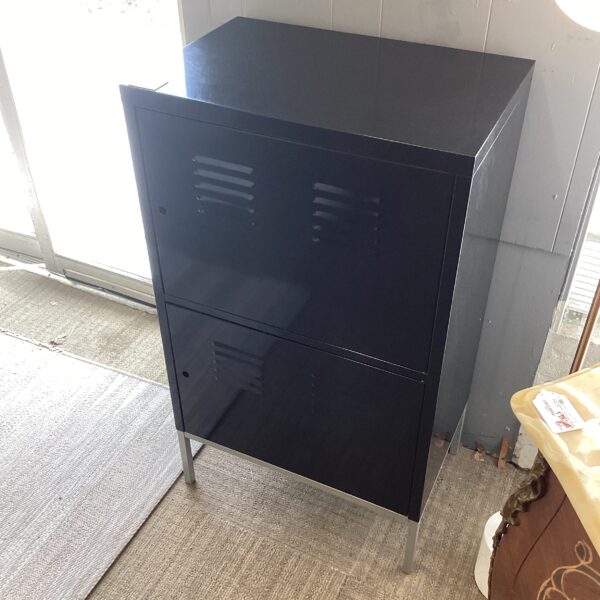 black locker cabinet