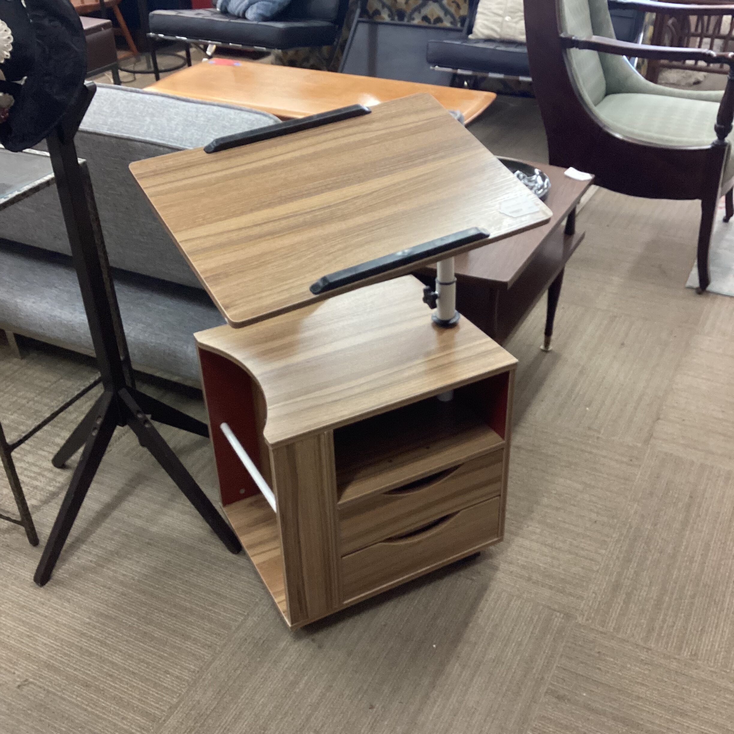 rolling laminate office table