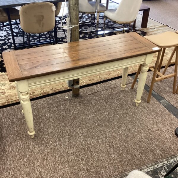 rustic farmhouse whitewash console table