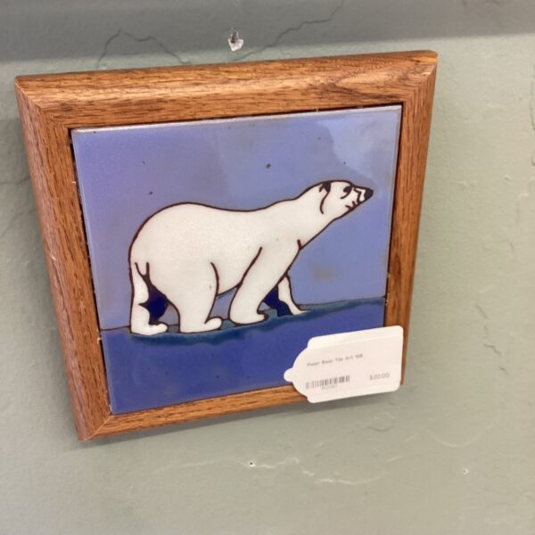 polar bear tile art