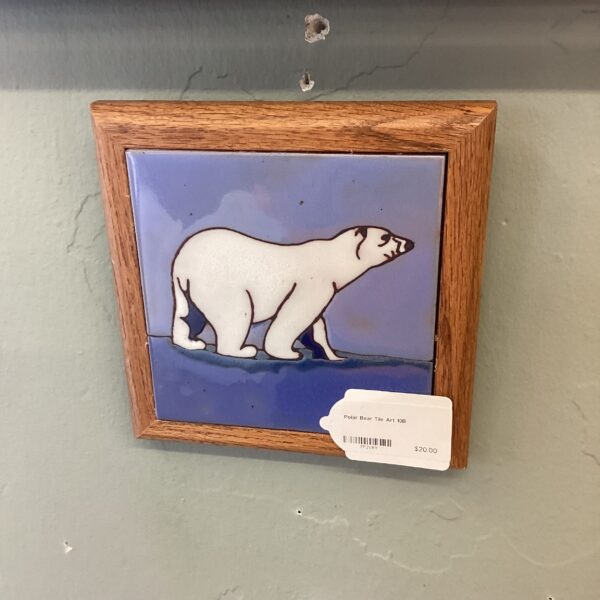 polar bear tile art