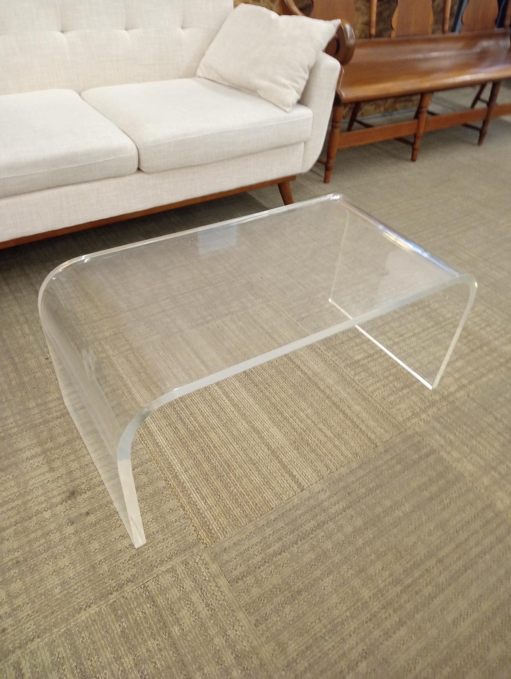 hive modern lucite u coffee table