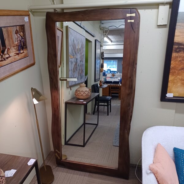 vista walnut mirror