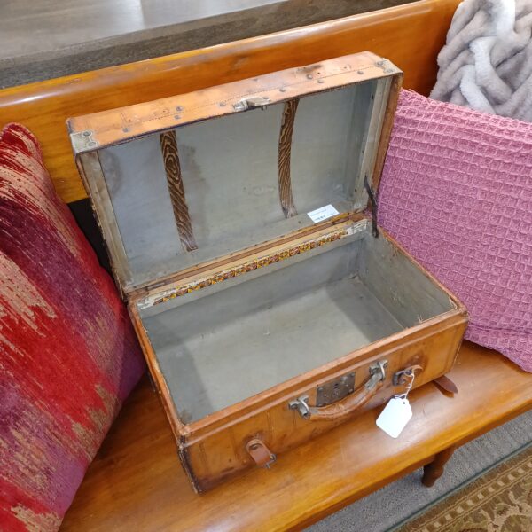 antique leather trunk