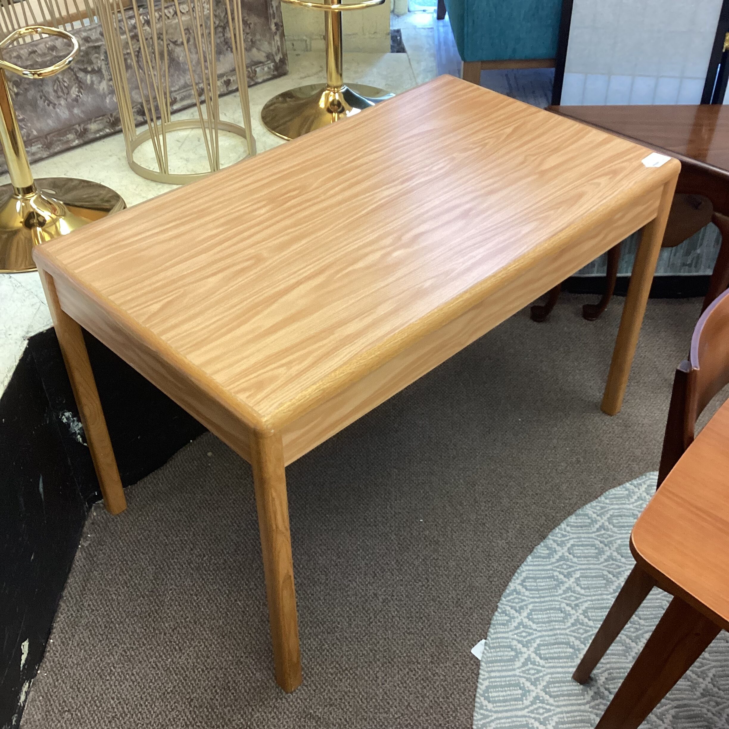 oak laminate desk table (as is)