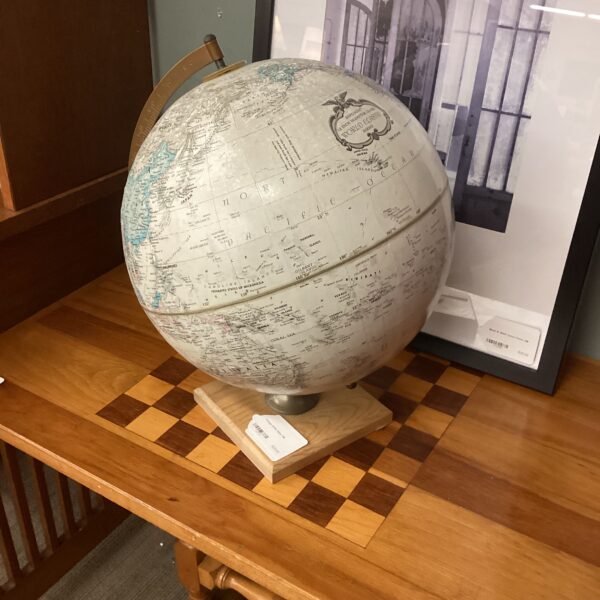 vintage white globe