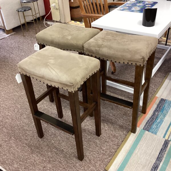 pottery barn manchester suede stool