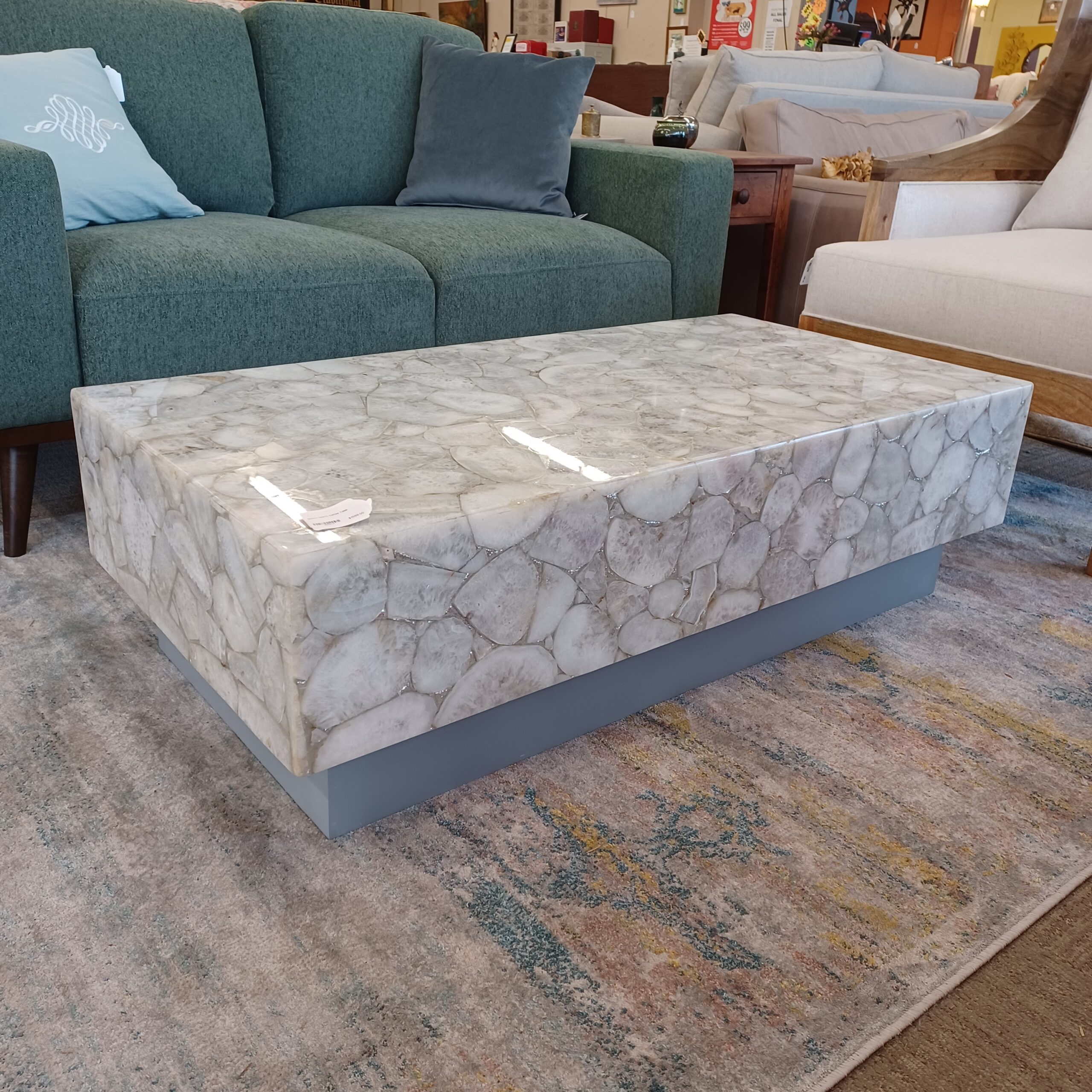 gemini quartz coffee table