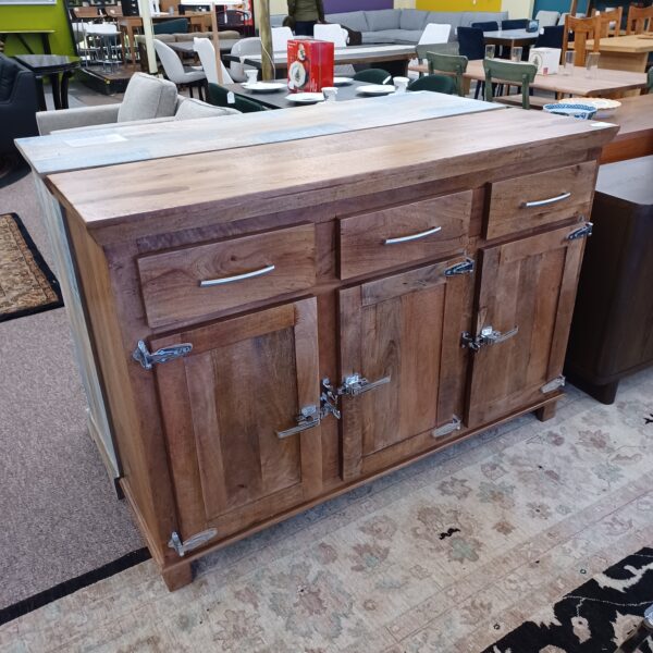 reclaimed 3 drawer 3 door icebox sideboard