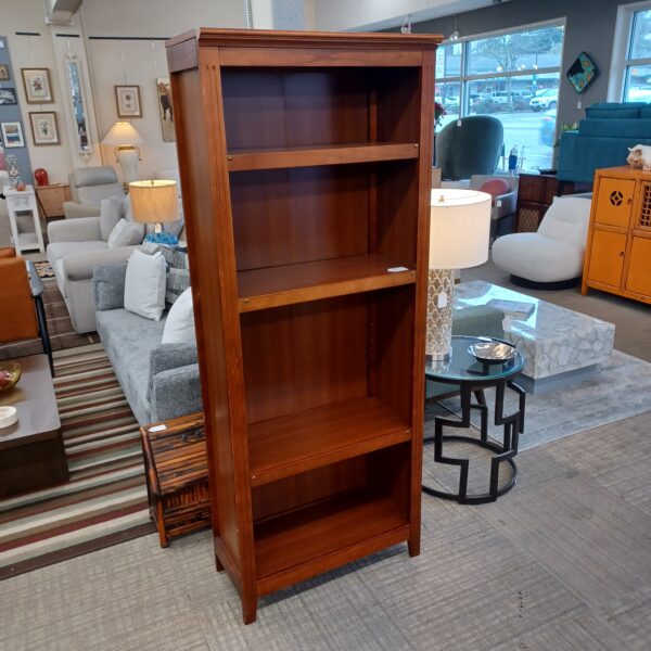 fluted wood bookcase