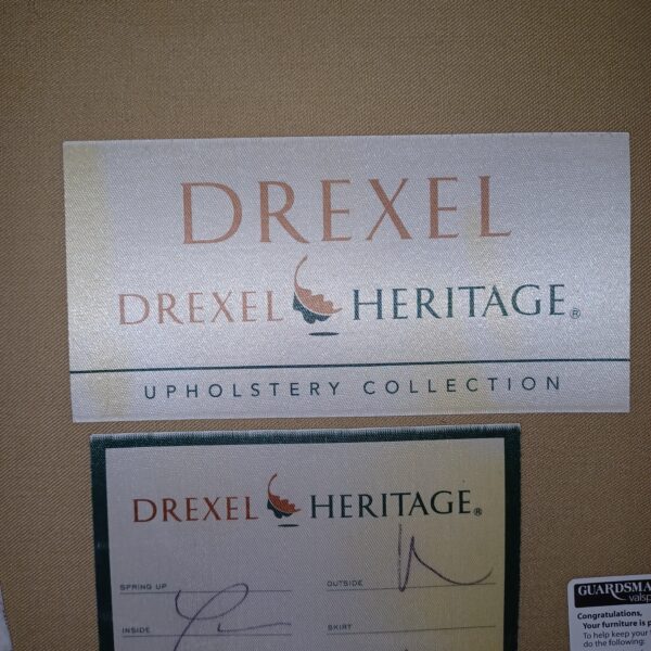 drexel heritage linen sofa