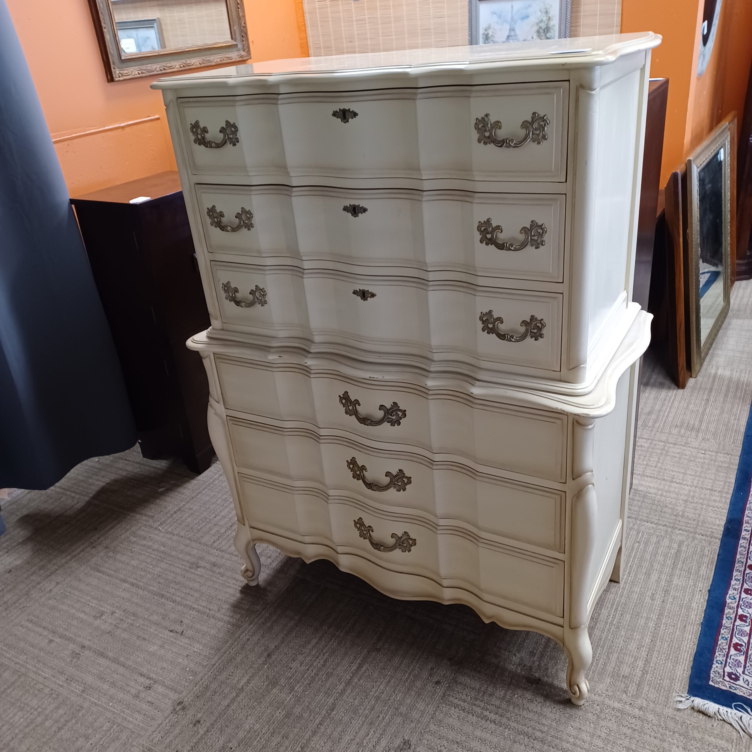 french provincial highboy (as is)