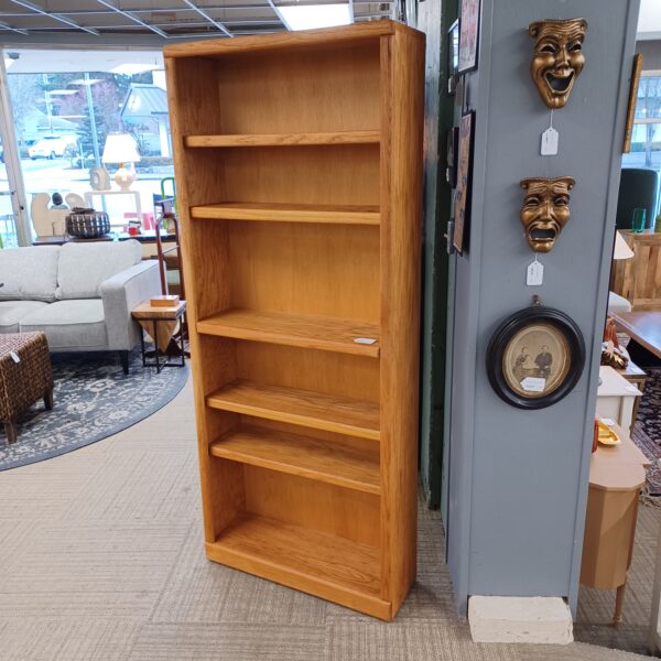 tall oak bookcase