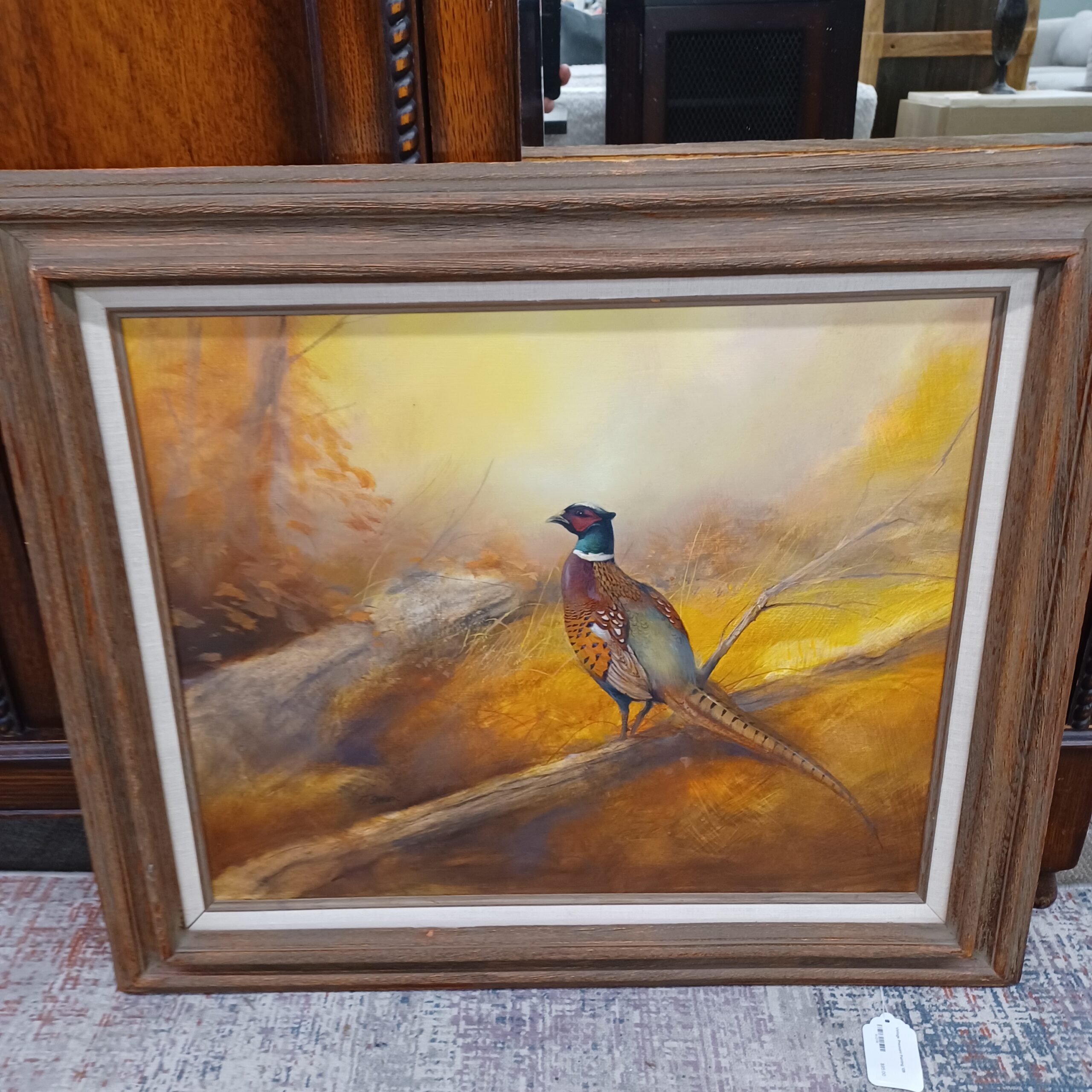 vintage pheasant painting