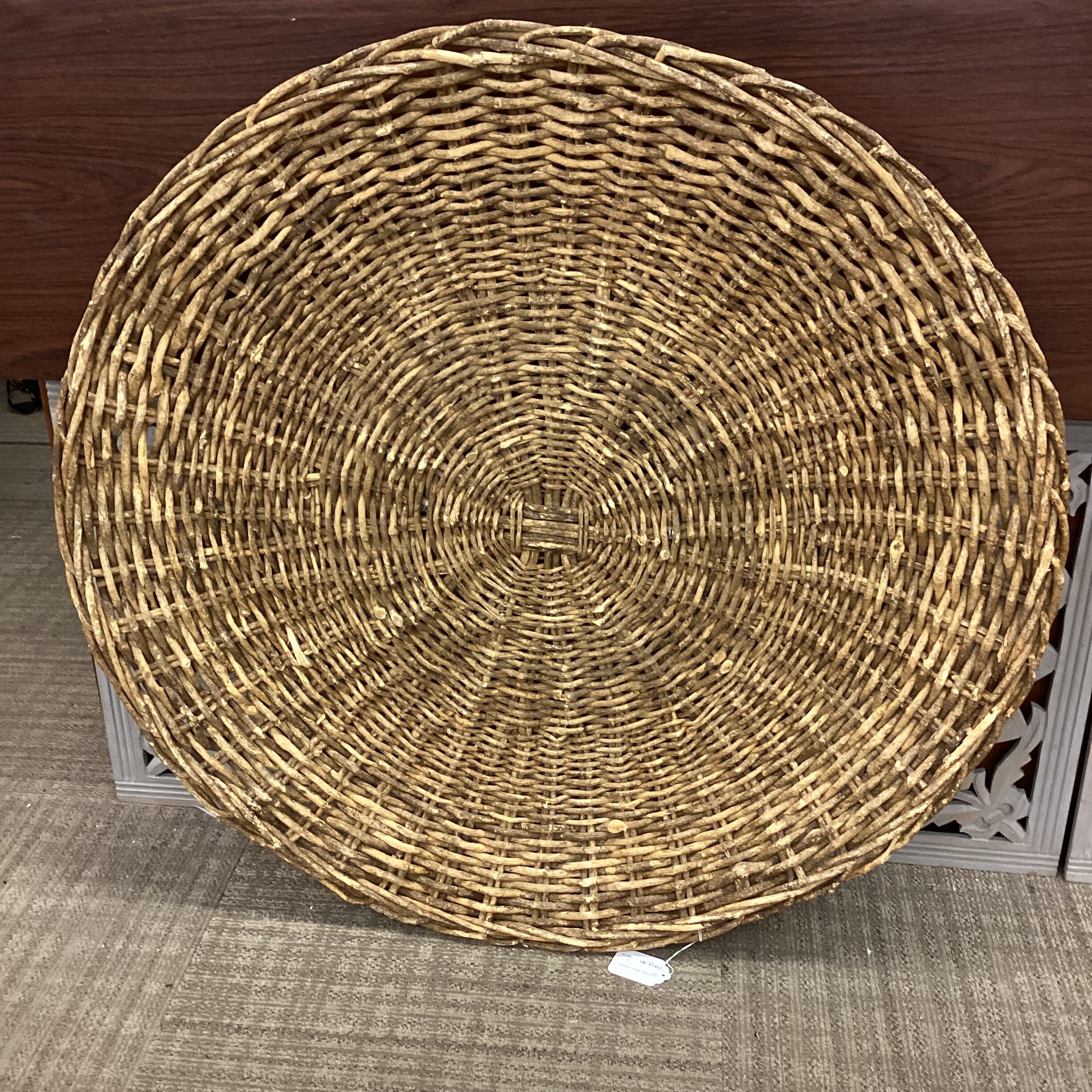 large willow basket wall decor