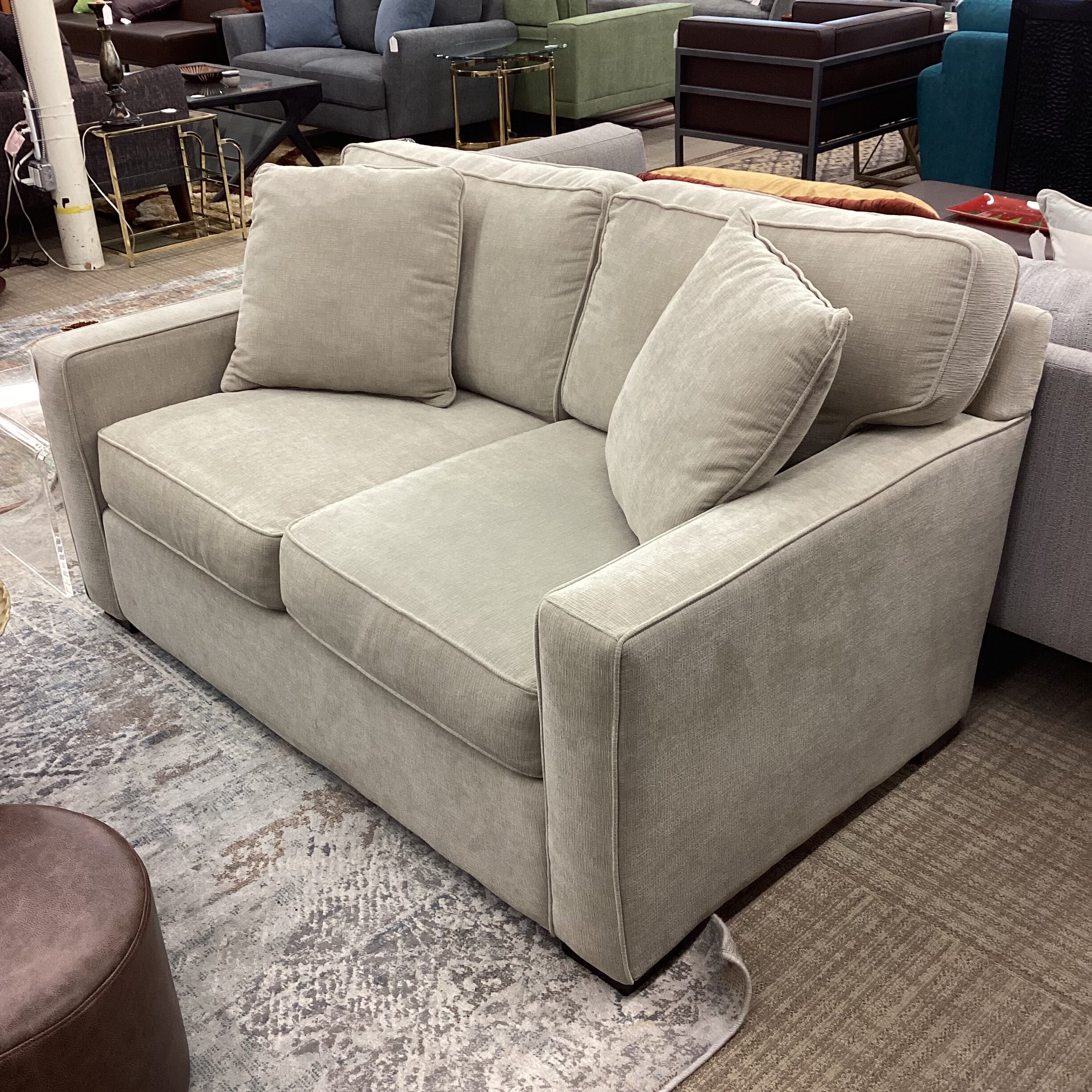 macy’s radley taupe loveseat