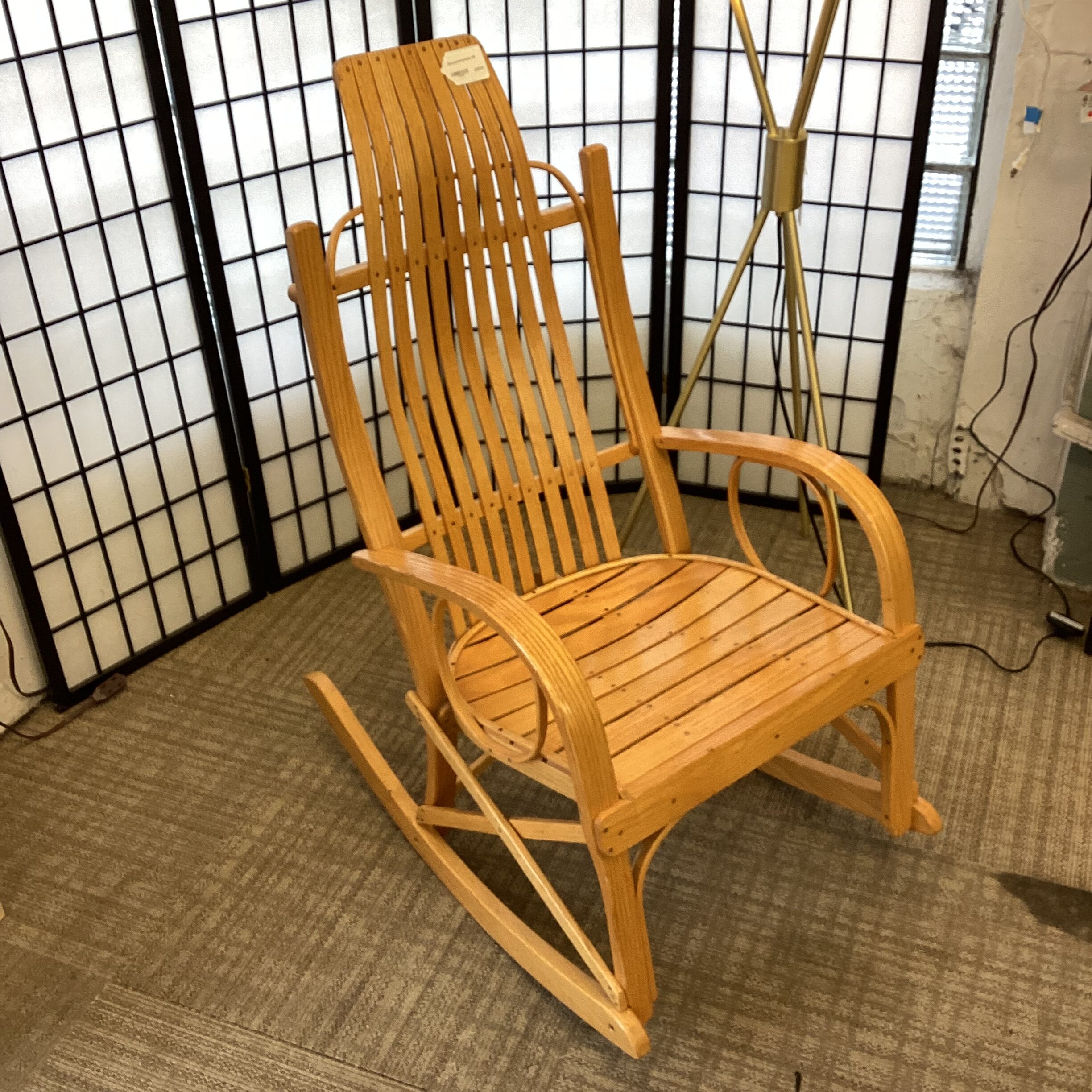 blonde bentwood rocker