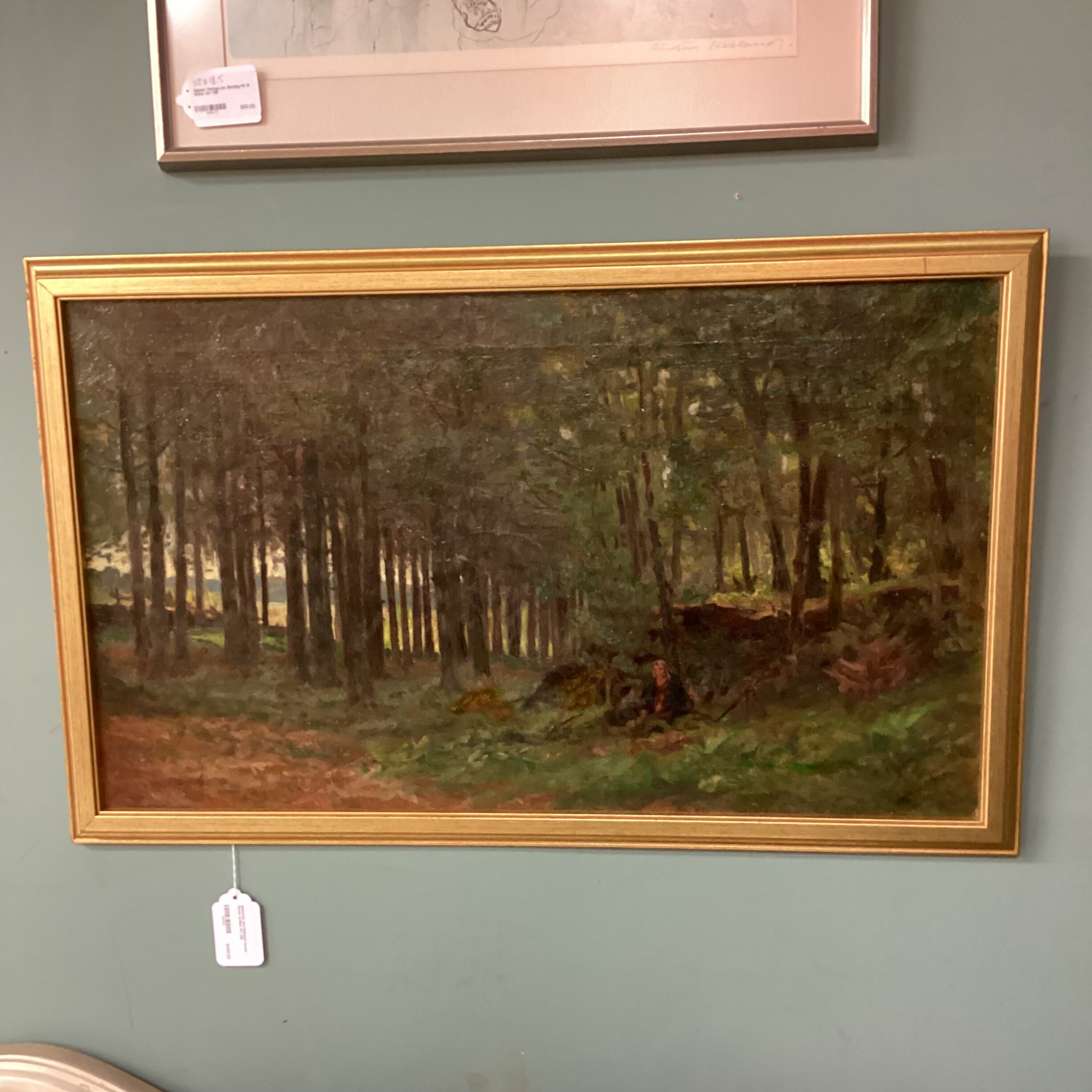 marcus waterman forest scene w/man art