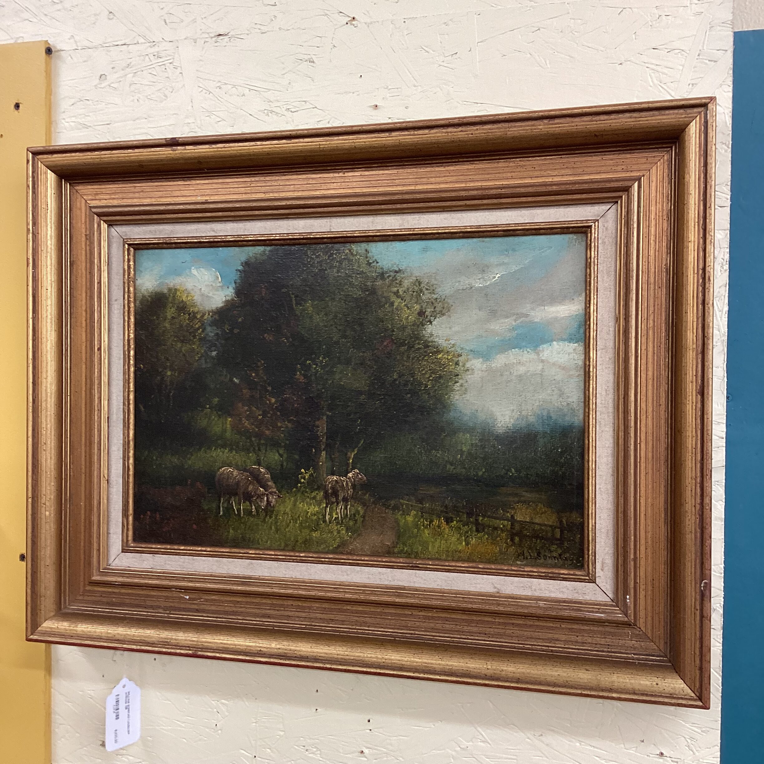 william sonntag landscape w/sheep