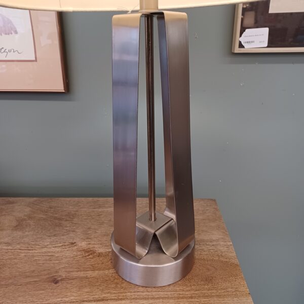 contemporary stainless steel table lamp