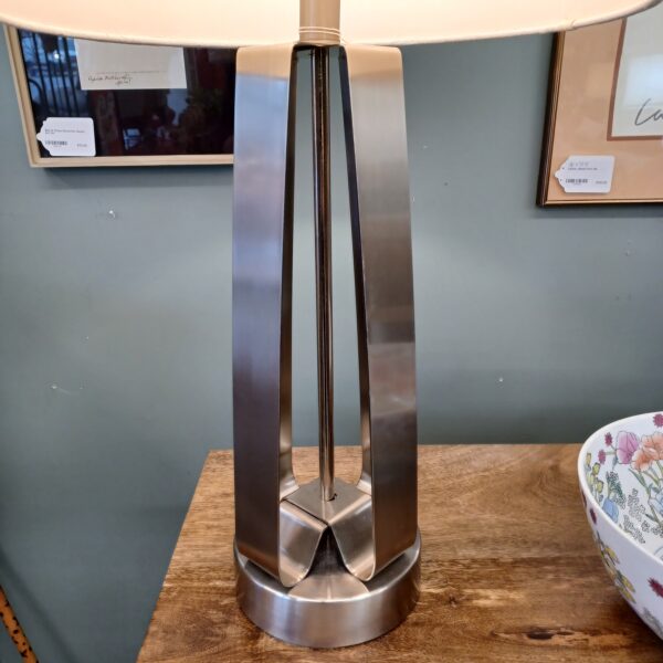 contemporary stainless steel table lamp