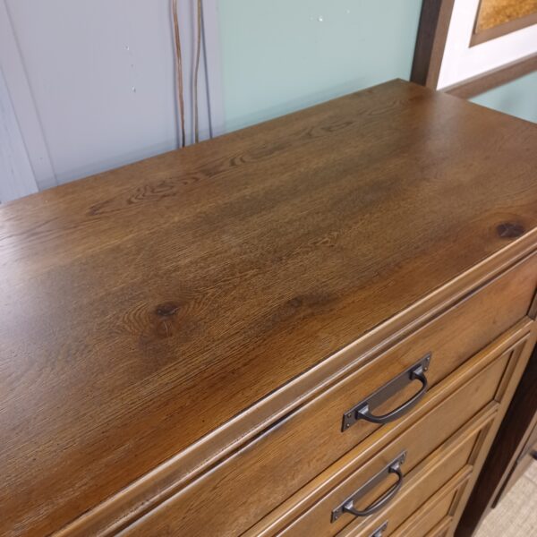 burnished oak chest