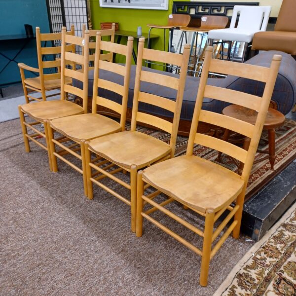 set 6 pa house ladder back chairs