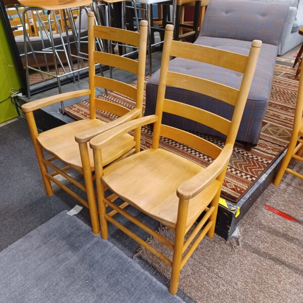 set 6 pa house ladder back chairs