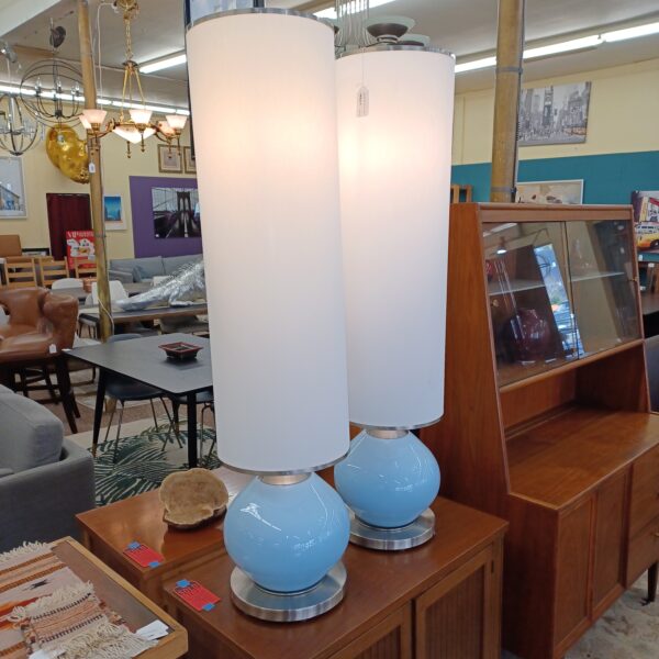 very tall baby blue orb accent lamp