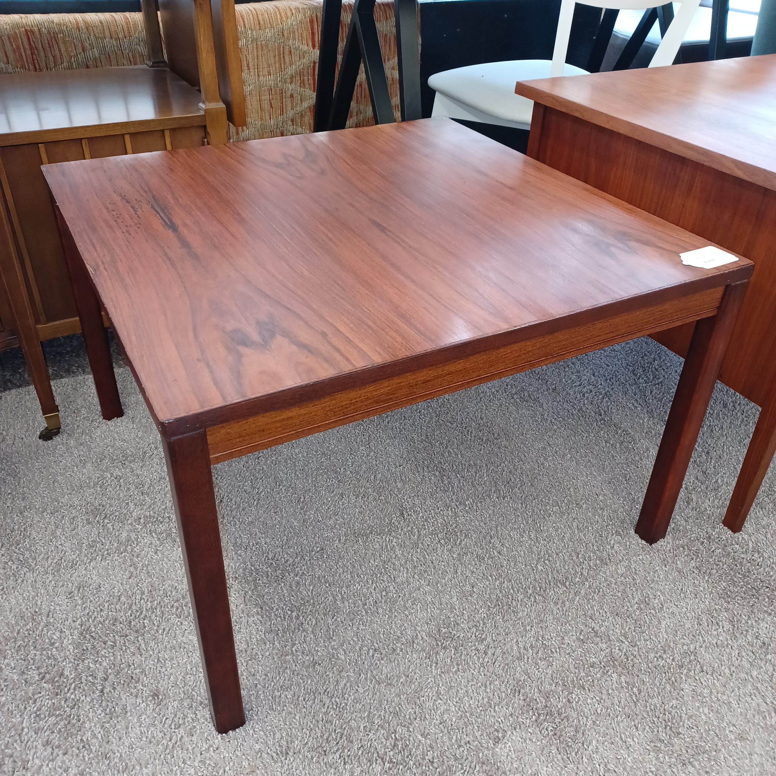 norwegian rosewood square coffee table