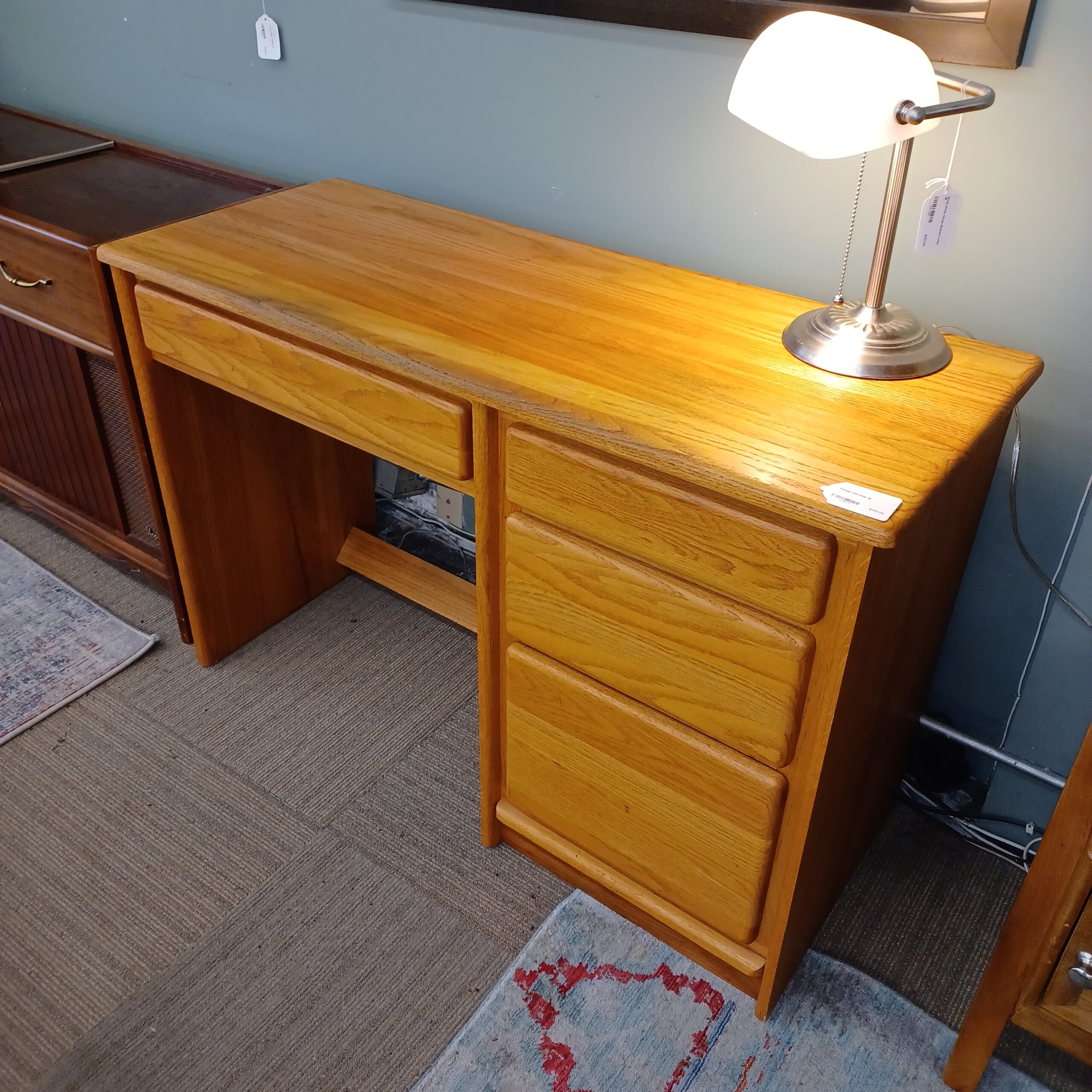 vintage oak desk