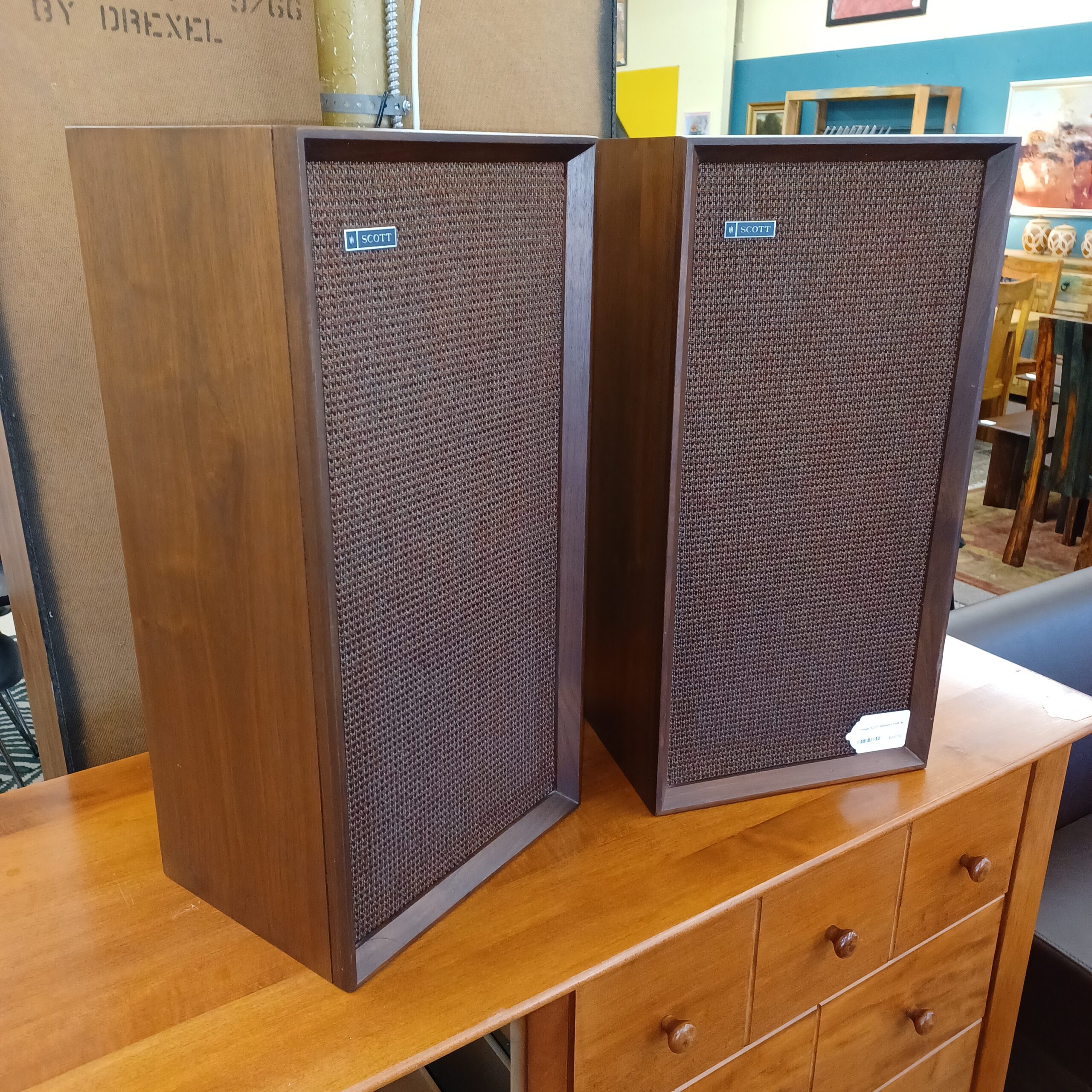 vintage scott speakers pair