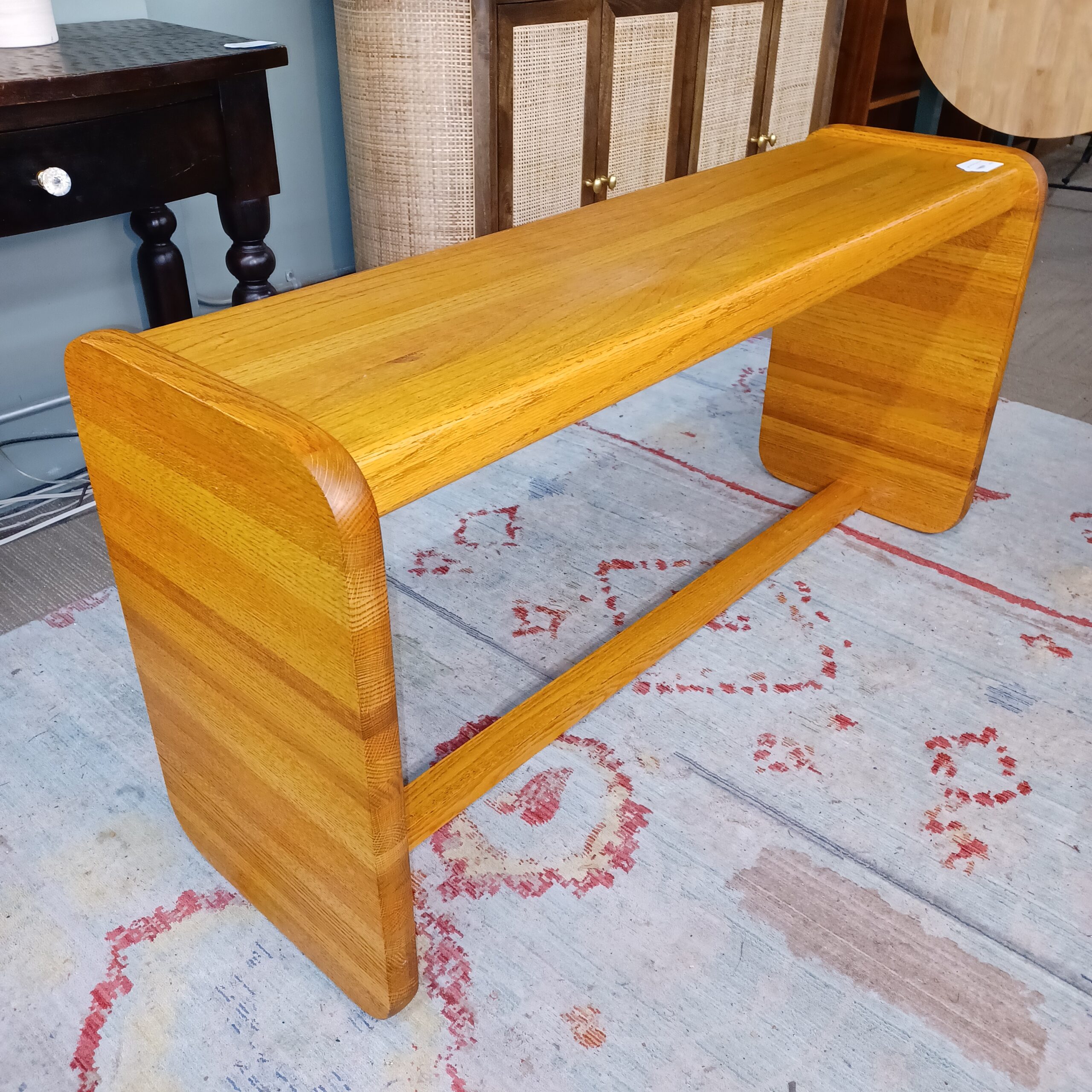 chunky oak bench /console table