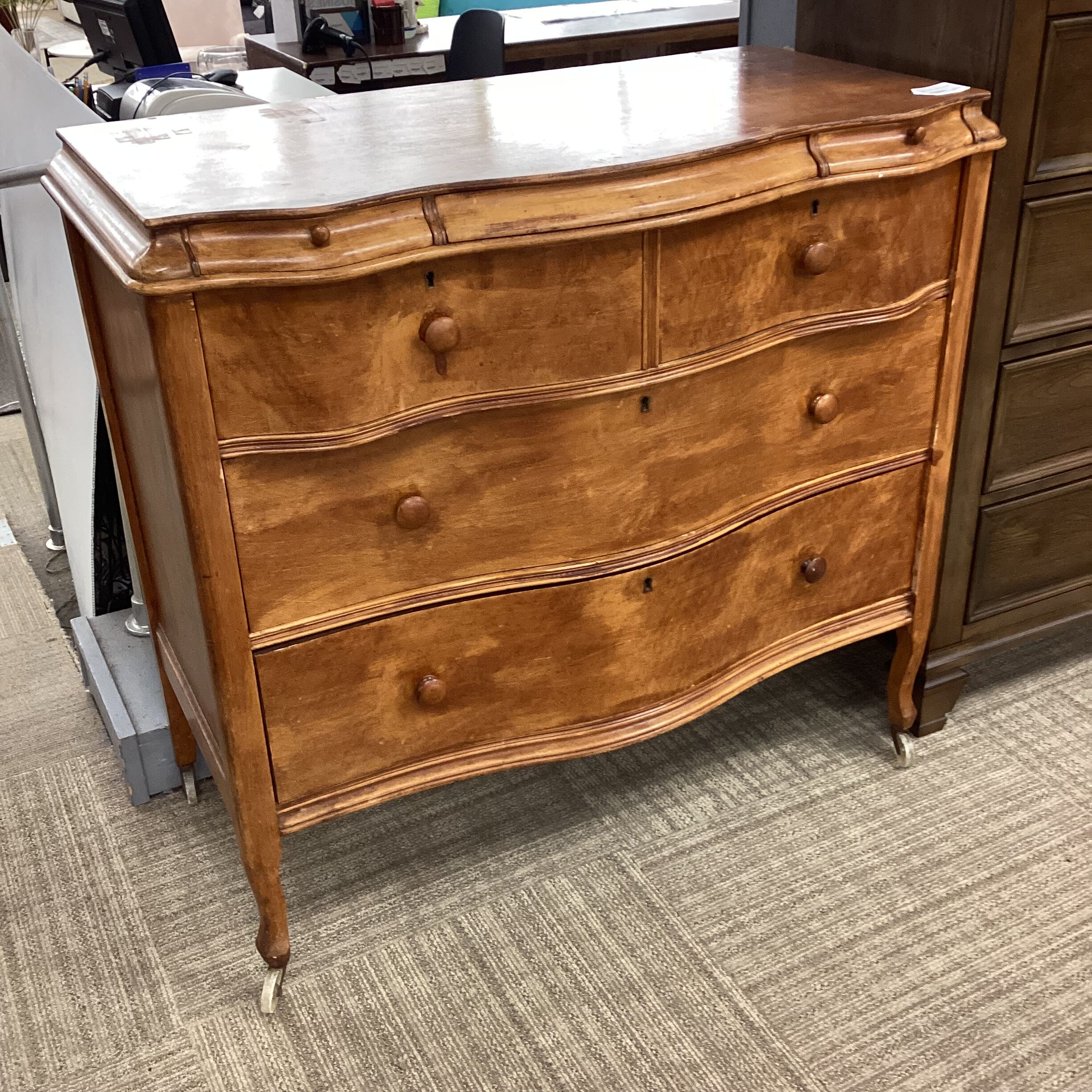 antique maple chest of drawers